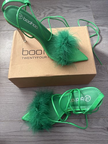 Green high heel shoes - high, women