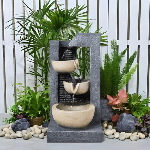 Solar water fountain outdoor - water,