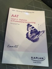 Kaplan AAT Level 4 Personal Tax Study book and Exam kit