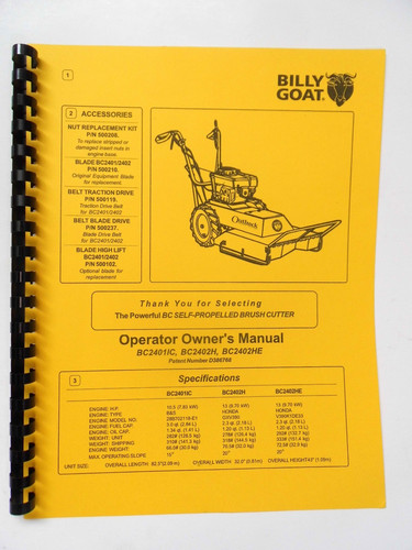 Billy goat brush cutter - goat,