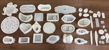 Job Lot Bundle Silicone Resin Moulds, Decorative And Shaped Pieces