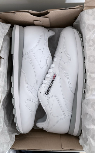 Mens reebok classic white - reebok, white/lt