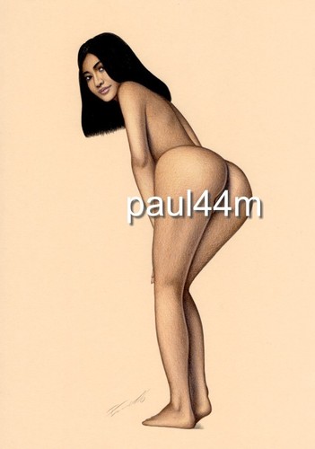 Nude art woman drawing - woman,