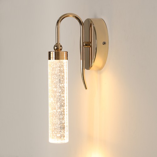 Led wall lights crystal - lights, modern