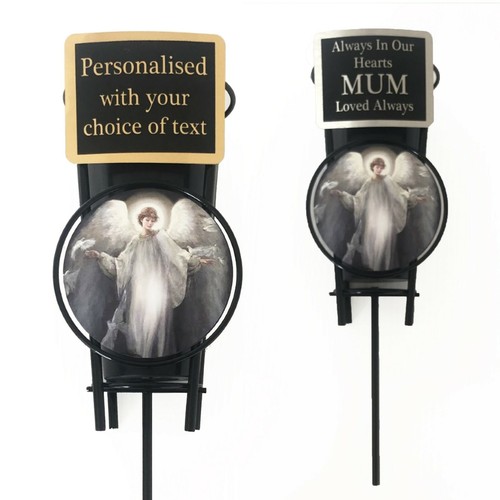 Angel memorial flower vase - flower,