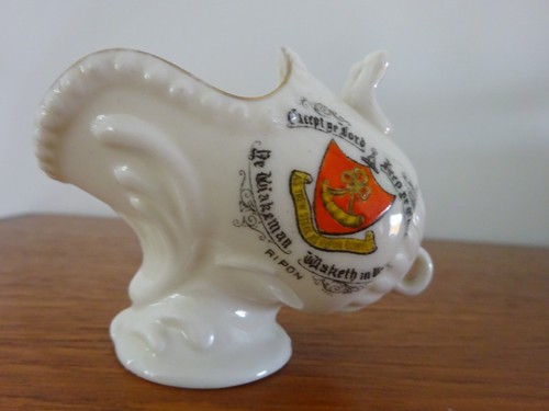 Vintage crested coal skuttle - vintage,
