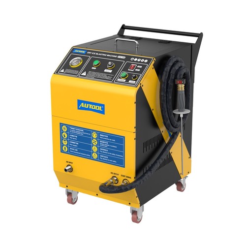 Dry ice blasting - machine, car