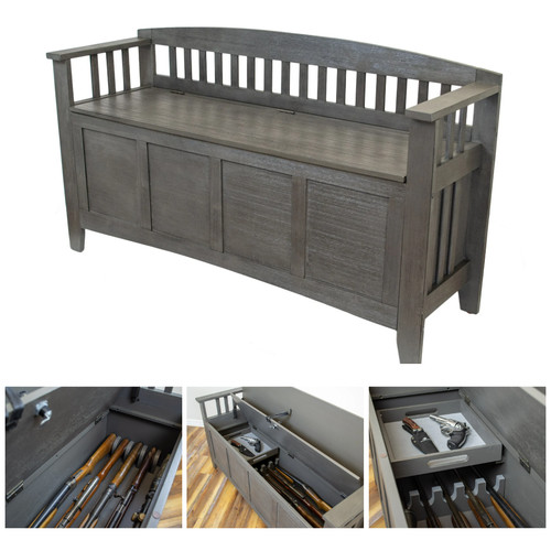 Gun concealment bench gray - gun,