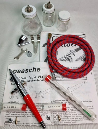 Paasche airbrush set with - vl,