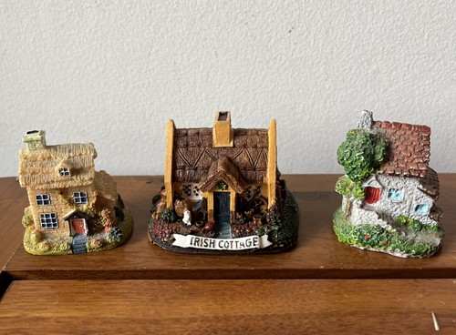 Miniature resin houses - resin,