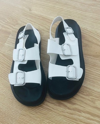 White leather look strap - look,