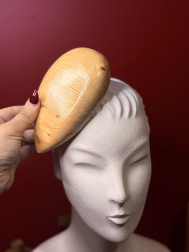 Wooden hat block - hat, milliner