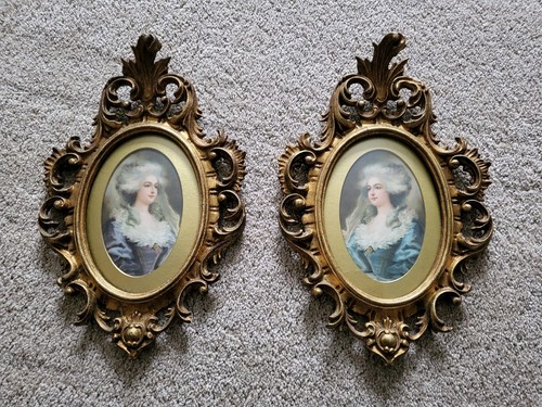 Regency portrait prints gilded - regency,