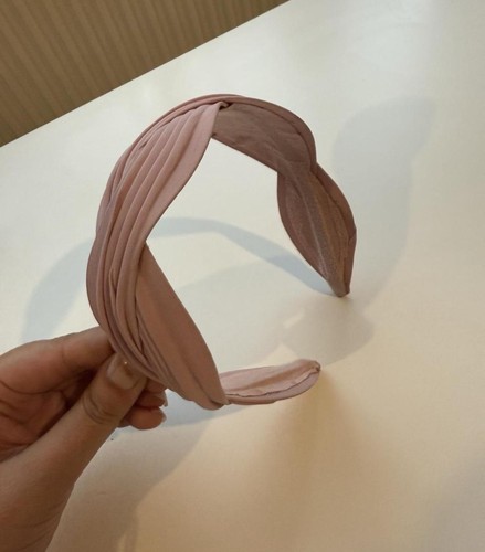 Pink knotted headband - pink,