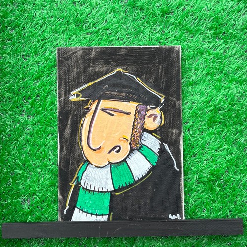 Green white classic football - green,