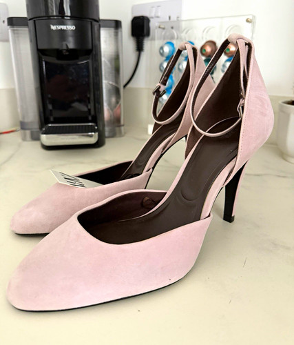 Zara pink suede orsay - zara, ankle
