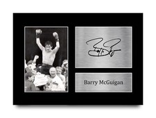 Barry McGuigan Signed Printed Autograph A4 Photo Picture a Boxing Gift for Fans