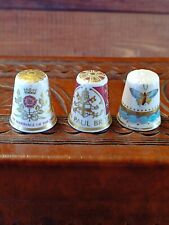 3 Vintage Religous Thimbles
