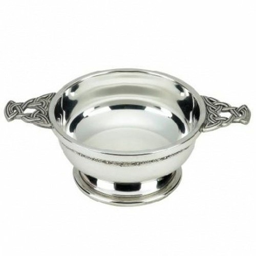 Scottish silver plated quaich - plated,