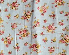 Needle Cord Fabric 100% Cotton Babycord Corduroy 21 Wale - Floral design