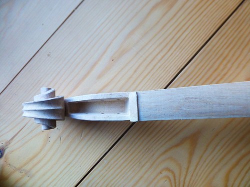 Violin maple scroll unusual - maple, &