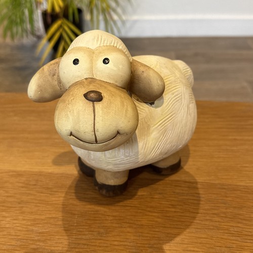 Ceramic pottery sheep ornament - ceramic,