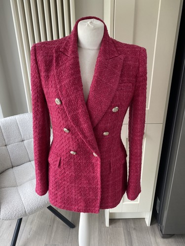 Zara pink boucle - zara, textured