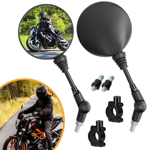 Motorcycle mirrors round - motorcycle,
