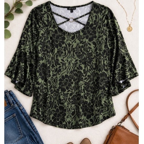 Whimisgoth black floral damask - whimisgoth,