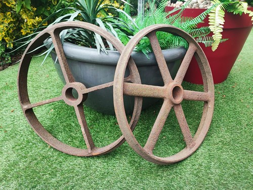 Pair heavy antique - antique, cast