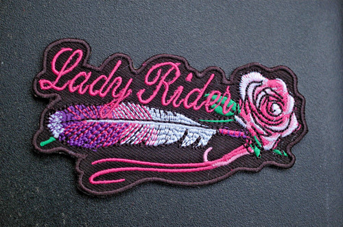Lady rider iron - lady, patch