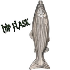 Fish Hip Flask 5oz 150ml stainless steel drink bottle with funnel novelty gift