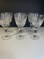 Thomas Webb Crystal “CHELTENHAM” Wine Glass – 13.3cms (5-1/4″) Tall X 6 Set