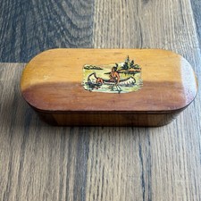 Vintage Cedar Wood Trinket Box