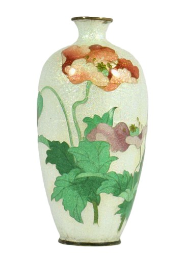 Japanese ginbari cloisonné - ginbari,