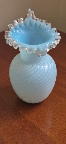 Baby blue blown glass - baby,
