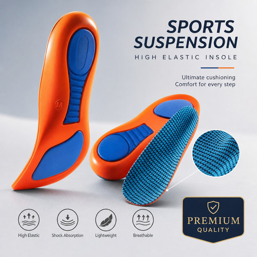 Sport orthopedic insoles - orthopedic, eva