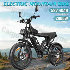 Ridstar Electric Bike 2000VV E-Mountain Bike 15Ah/20Ah/40Ah Offroad 20" Fat Tire