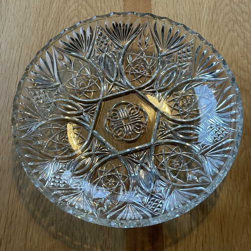 Vintage clear cut glass - glass, bowl