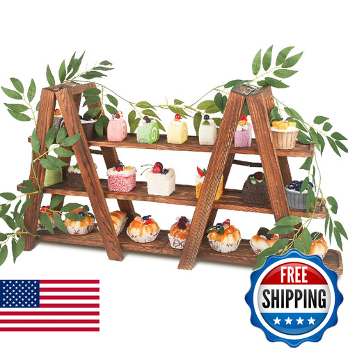 Wisreach wood tier cupcake - wood,