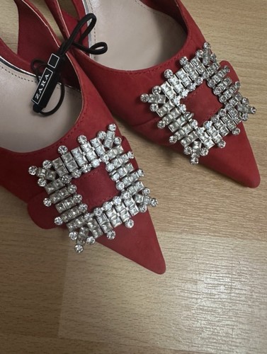 Zara sling back heels uk - back,