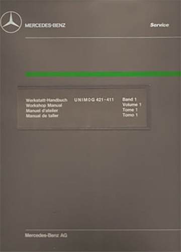 Unimog workshop manual 421 411 - workshop,