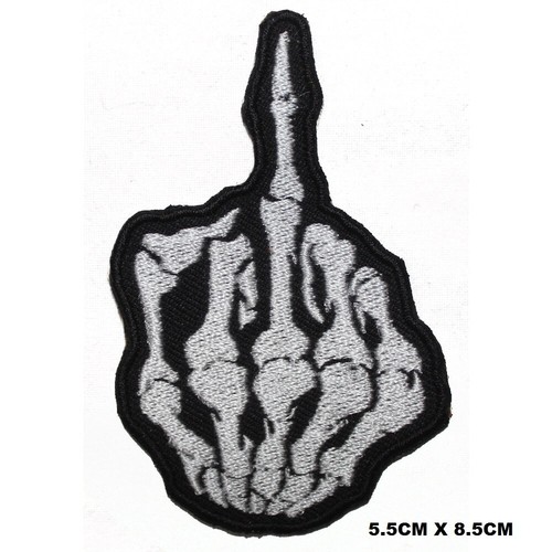 Skeleton middle finger cartoon - skeleton,