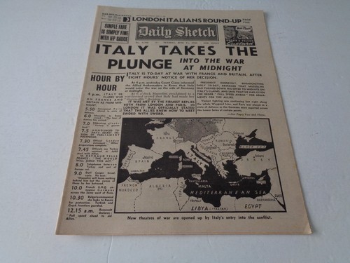 Ww2 wartime newspaper daily - wartime,
