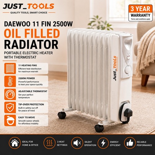 Daewoo fin 2500w oil - 11,