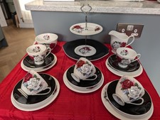 Vintage Queen Anne Pink Duet