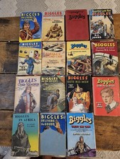Biggles Hardcover books x15  Bundle Captain 7 x 1st eds  Captain W.E Johns
