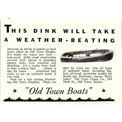 Old town canoe bill - old,