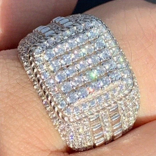Men large ring simulated - ring,