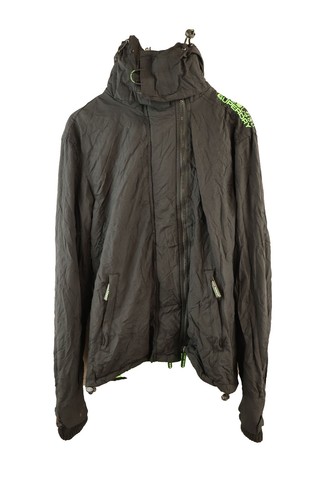 Superdry black windcheater - black,